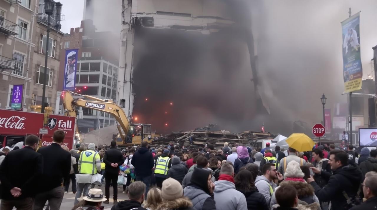 某城市网红地标拆除引发争议，市民自发聚集留念